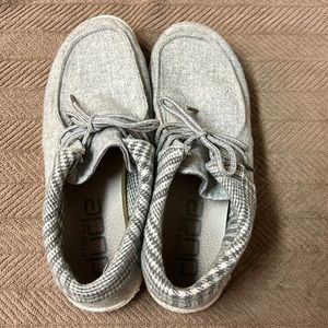 Hey Dudes Brit Grey Houndstooth